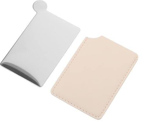 GALPADA Palette de Mélange Plaque en Acier Inoxydable de Fond de Teint Outil Argenté Portable pour Nail Art et Usage Mobile pour Maquillage Professionnel