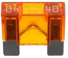Restagraf - Fusible plano (32 V/40 A, color naranja
