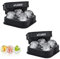 Flamen Cubiteras de Silicona para Hielo - Moldes Flexibles de Cubos y Bolas con Tapa, Sin BPA, Ideal para Whisky y Cócteles