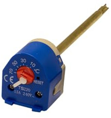 Tesla 7 Dual Safety Rod Thermostat for Immersion Heaters TS220