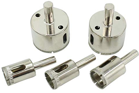 BOZONLI Sega a Tazza Diamantate, Frese a Tazza Diamantate Professionale Rivestimento di Diamante, Acciaio al Carbonio per Forare le Piastrelle, Vetro, Marmo, Ceramica - 40mm