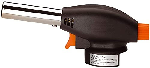 Blow Torch Head Butane Weed Burner Auto Ignition Welding Gas Flamethrower for Cooking, Catering Culinary, Blower Crafts, Camping BBQ & Fire Starter (1 x Torch Head Only)