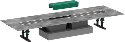 hansgrohe uBox universal Komplettset (Installationsset + Grundkörper) 800mm für flache Installation von hansgrohe Duschrinnen Fertigsets (RainDrain Rock und RainDrain Match), Bodenablauf Dusche