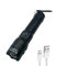 LED Taschenlampe hoher Leistung | Batterie und Akkubetriebene Stablampe | USB-Wiederaufladbare Taschenleuchte mit Zoomfunktion | EUROXANTY Beleuchtung und Zubehör