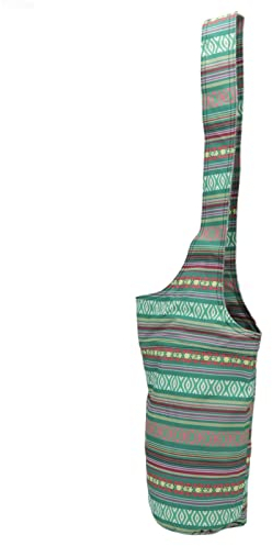 Haofy Yoga-Matten-Tasche Mehrzweck-leichte Faltbare Yoga-Matten-Aufbewahrungstasche Yoga-Matten-Aufbewahrungstasche (Grüner Streifen)