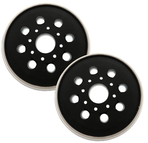 2 x Sanding Discs 125 mm Backing Pad for Bosch, Sanding Plate 125 mm with for Bos-ch PEX 220 A, GEX 125-1 AE, PEX 220 AE, Skil 7402/7490
