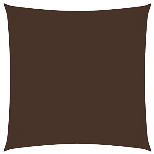Bulliing Sonnensegel Oxford-Gewebe Sonnensegel Terasse Markise Sonnenschirm Terrasse Quadratisch 3x3 m Braun