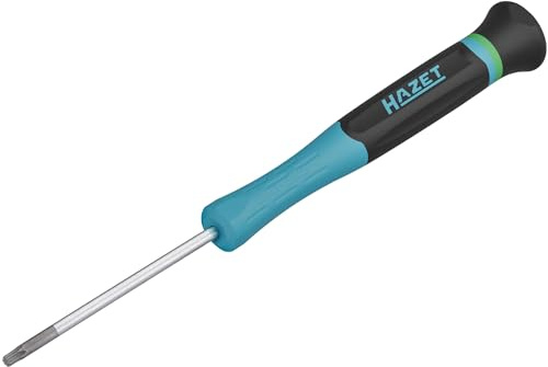 Hazet Destornillador electrónico 811EL-T10, SW T10 perfil interno TORX, para los tornillos más pequeños, pomo de centrado giratorio, agarre seguro gracias a las ranuras anchas del mango
