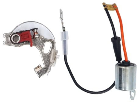 Professioneller Zündverteiler, Verteilerpunkte und Kondensatorsatz, Robuster Verteiler- und Kondensatorsatz mit Verbesserter Leistung für Lucas-Verteiler Vom Typ 43D4, 43D6, 45D4