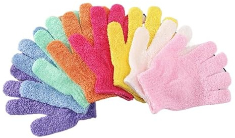 8PCS ThickenShower Bath Magic Peeling Glove Exfoliating Tan Removal Bathing Cleaning Products Body Scrubber for Shower, Spa, Massage