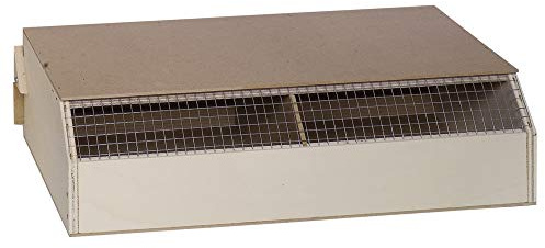 Nobby Caisse de Transport avec 2 Compartiments en Bois pour Oiseau 40 x 30 x 11 cm