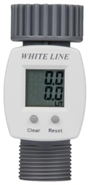 Bradas digital water meter, grey, 9 x 4 cm