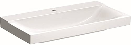 Geberit Waschtisch Xeno2 90x48cm, Hahnl. mit., o. ÜL, we. K-Tect