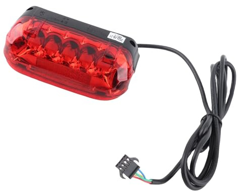 Tbest Luz de Freno de icleta Trasero, 48 V Luz LED Freno de Lámreemplazo para de icleta Eléctrica Advertencia de Cola Trasera Accesorios de Ciclismo