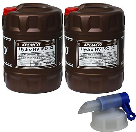 2x 20 Liter Original PEMCO Hydro HV ISO 32 HVLP 32 Hydrauliköl Oil Öl