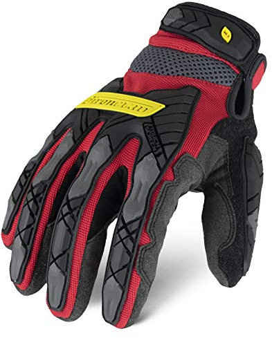 Ironclad Command Impact 360 Cut A6 Work Gloves; Touch Screen Gloves Conductive Palm & Fingers, Impact Protection, Machine Washable, Sized S, M, L, XL, XXL (1 Pair), Red (IEX-MIGR5-05-XL)