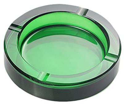 Sizikato 4-Inch Colored Crystal Glass Ashtray