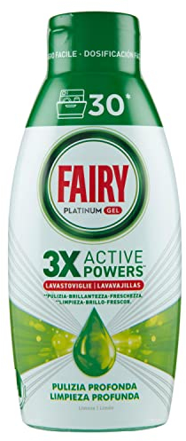 Fairy Lessive Lave-vaisselle Gel Liquide, 30 Lavages