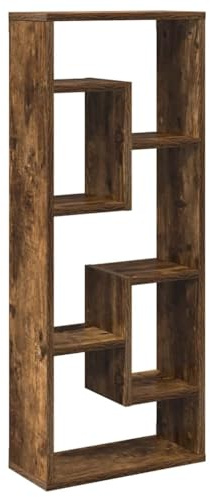 vidaXL Wandregal, Hängeregal Dekorativ mit viel Stauraum, Schweberegal für Schlafzimmer Wohnzimmer, Würfelregal Regal, Räuchereiche Holzwerkstoff
