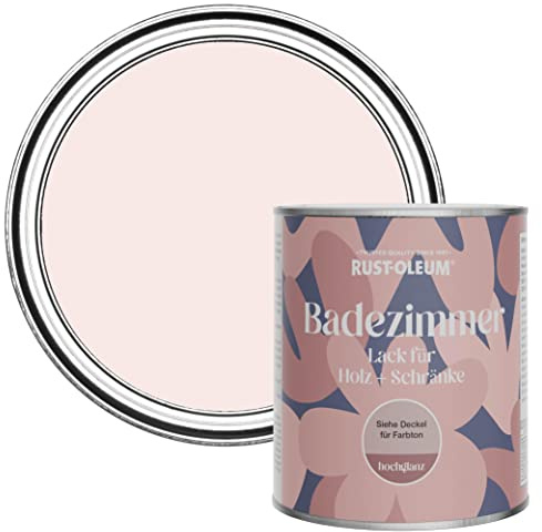 Rust-Oleum Pink Moisture Resistant Bathroom Wood and Cabinet Paint in Gloss Finish - China Rose 750ml