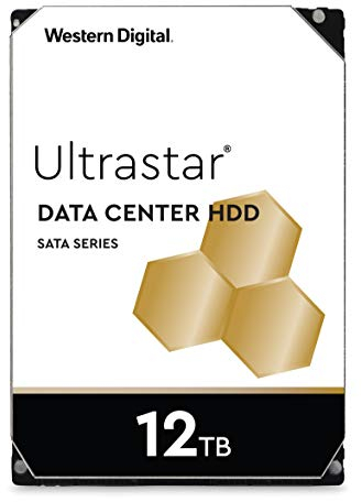 Western Digital WD Ultrastar 12TB DC HC520 SATA HDD, 3,5 Zoll interne Festplatte für Server 256 MB Cache, Enterprise Klasse (Generalüberholt)