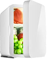 DieffematicBX Mini Frigo Mini Fridge 13.5L Can Portable Personal Small Refrigerator Compact Cooler and Warmer for Food Bedroom Dorm Office Car