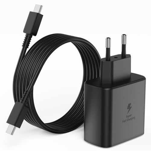 BERLS Chargeur Rapide 45W Compatible avec Samsung Galaxy S A USB-C
