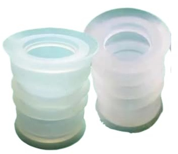 liangxiaous 2Pcs Ice Cream Machine Accessories 50mm Length Stirring Shaft Corrugated Sealing Sleeve Gasket Rubber Sealing Ring