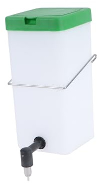 COLLBATH Automatischer Kaninchen Trinkautomat Verschleißfest aus Grünem Kunststoff Trinkbehälter und Installieren für Käfige für Hasen