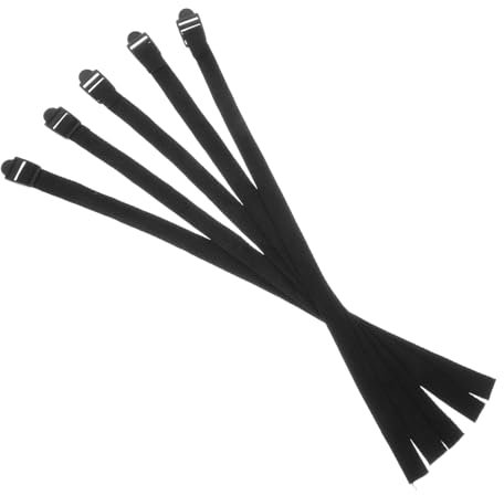 BESPORTBLE 5pièces Dragonnes De Bâtons De Ski Noires Sangles De Fixation Durables pour Porte-bâtons Porte-Ski Pratique Et Protection Antichute pour Sports De Plein Air