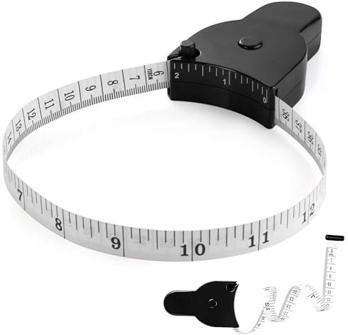 Tape Measure Body Tape Measure 2pcs 60inch (150cm) body measuring tape for body measurements body fat measurement tool For Muscle Growth Dual Sided Retractable Travel Size,retractable body measuring