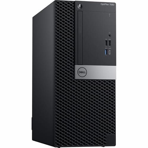 PC Computer Desktop Tower Dell 7060, Processore Core i7-8700, Memoria Ram 32GB, Disco SSD 1TB NVMe, Win 11 Pro (Ricondizionato)