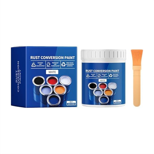 Weatherproof Rust Converter Paint for Metal, Water-Based Industrial Anti-Rust Paint with Tools, Multi Functional Metals Conversion Agent for Various Metals, Long-Lasting Rust Prevention Protection