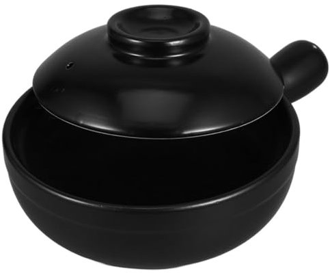 ULTECHNOVO Cazuela de Barro Tradicional Olla de Terracota con Tapa Ollas para Cocinar Arroz para Guisar para Uso Cocina