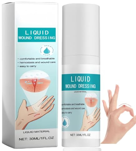 Waterproof Spray Plasters for Wounds,Liquid Wound Dressing,Wound Waterproof Drops,Skin Liquid Waterproof Plasters,Skin Liqu/id Plaster Wound Glue,Protective Film for Wo/und,Transparent Wate/rproof