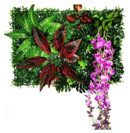 Pianta artificiale Erba Muro Prato Fiore finto Decorazione di nozze for forniture domestiche(Style11)