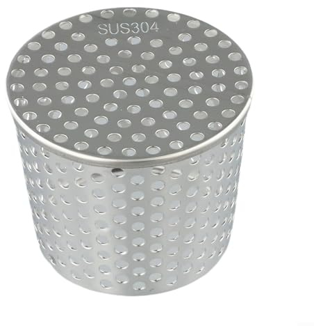 ZMdooreasy Griglia di protezione per grondaie in acciaio inox 304, filtro detriti, per scarico del tetto e protezione dei tubi dell'acqua piovana, adatta a diametro di 40-200 mm (90-100 mm)