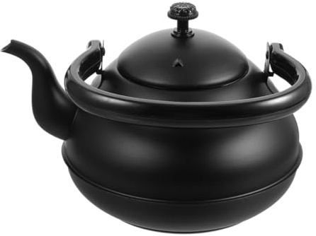 MUELODSIC Hervidor De Agua Acero Inoxidable 2l Con Mango Madera Ergonómico Alta Compatibilidad Para Cocina Gas Vitrocerámica Halógena Tetera Hogar Camping