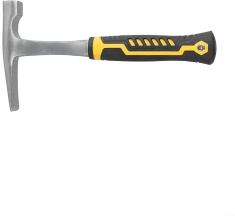 Bright Yellow Geological Hammer for High Visibility in Outdoor Settings and Safe Operation (B)