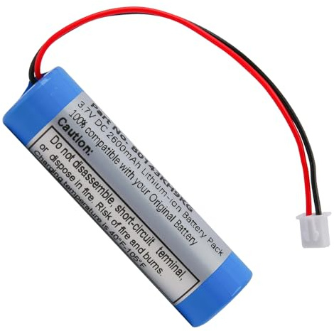Batterie lithium-ion 3,7 V 2600 mAh avec connecteur XH2,54 – Batterie Li-ion rechargeable pour lampes de poche, télécommande, jouets et appareils électroniques
