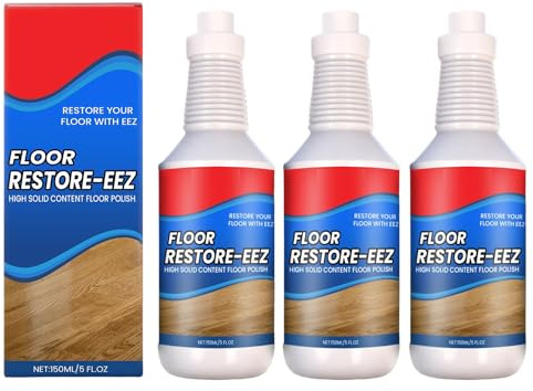 3 Stück Floor Restore Eez, Parkett Kratzer Renovierer, Hardwood Polishs and Restorer, Fußboden Politur, Erneuert Schützt Glänzend Holz Laminat Vinylböden, Wohnzimmer, Schlafzimmer, Esszimmer, Küche