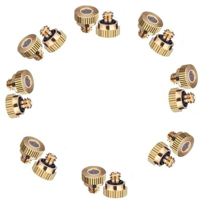 Mässings-kopparförstärkarmunstycke, tryckförstärkare i mässing, 10 st. 0,1-0,8 mm för utomhuskylning (0,1 mm)