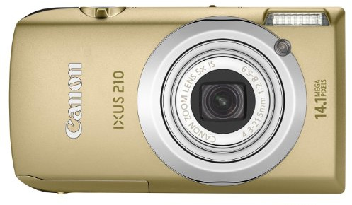 Canon IXUS 210 Fotocamera Digitale, 14.5 Megapixel, Oro
