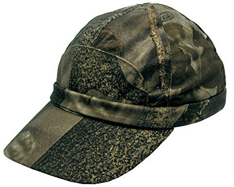 MFH Hunter Cap mit fluoreszierenden Streifen Hunter Braun Größe M