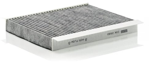 MANN-FILTER, CUK 2680 Innenraumfilter, mit Aktivkohle | Für PKW, Staub- und Pollenfiltration, Geruchsreduzierung, Echte OE-Technologie