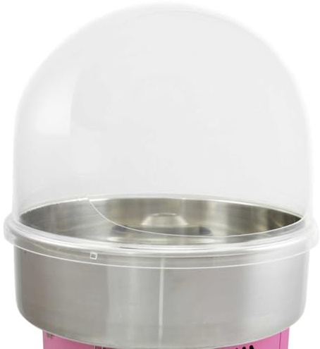 KuKoo Zuckerwattemachine Schutzhaube - Abdeckhaube aus Acrylglas für Zuckerwattenmaschine Spuckschutz Abdeckhaube Maße 53.5cm x 37cm x 53.5cm transparent und hitzebeständig