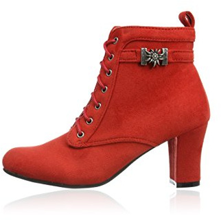Hirschkogel by Andrea Conti 3617400, Damen Kurzschaft Stiefel, Rot (rot 021), 39 EU