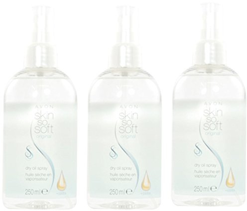 Avon Skin So Soft Original Dry Oil Spray Size Bottle 250 ml - Pack of 3