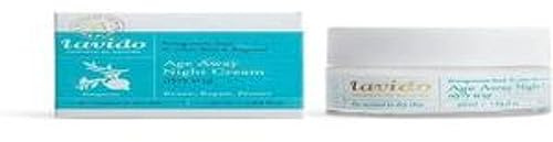 LAVIDO Age Away Night Cream, Pomegranate Seed, St John's Wort & Bergamot, 50 ml