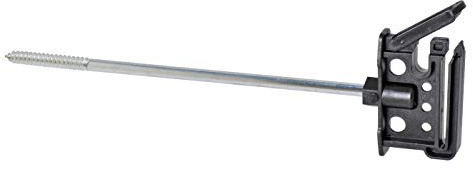 VOSS.farming Langstiel – Klipp Breitband Seil Isolator, 10 Stck, Holzgewinde, für Elektrozaun